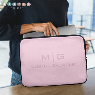 Solide weiche Lichtpastell-Orchideen-Rosa-Farbe Laptopschutzhülle