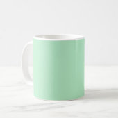 Solide weichgrüne Tasse (Vorderseite Links)