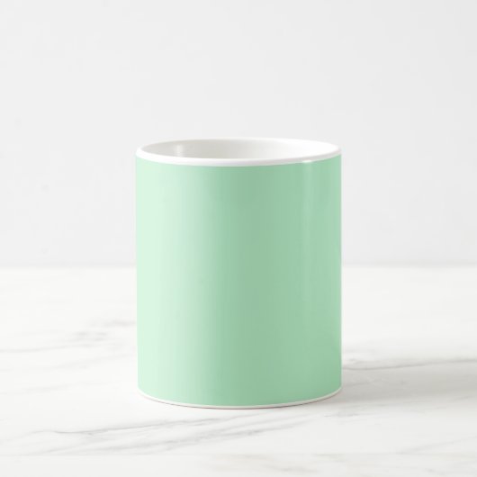 Solide weichgrüne Tasse (Mittel)