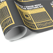 Solider Audioingenieur - Musik DJ-Turntable Geschenkpapier (Rolleneckpunkt)