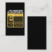 Solider Audioingenieur - Musik DJ-Turntable Visitenkarte (Vorne/Hinten)