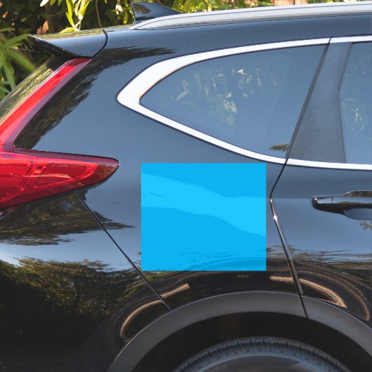 Solider Cyan-Blauer Hintergrund Aufkleber (Auto Seite)