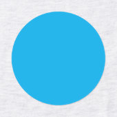 Solider Cyan-Blauer Hintergrund Etiketten (Design 1)