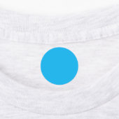 Solider Cyan-Blauer Hintergrund Etiketten (Befestigt)