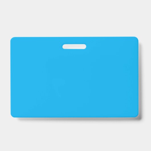 Solider Cyan-Blauer Hintergrund | Minimalistischer Ausweis (Vorderseite)