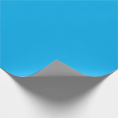 Solider Cyan-Blauer Hintergrund | Minimalistischer Geschenkpapier (Ecke)
