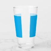 Solider Cyan-Blauer Hintergrund | Minimalistischer Glas (Links)