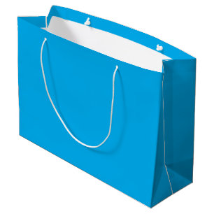 Solider Cyan-Blauer Hintergrund Minimalistischer Große Geschenktüte