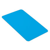 Solider Cyan-Blauer Hintergrund | Minimalistischer Magnet (Rechte Seite)