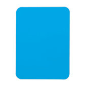 Solider Cyan-Blauer Hintergrund | Minimalistischer Magnet (Vertikal)
