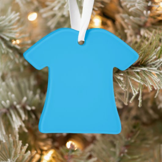 Solider Cyan-Blauer Hintergrund | Minimalistischer Ornament (Baum)
