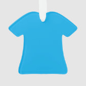 Solider Cyan-Blauer Hintergrund | Minimalistischer Ornament (Rückseite)