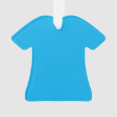 Solider Cyan-Blauer Hintergrund | Minimalistischer Ornament (Vorderseite)