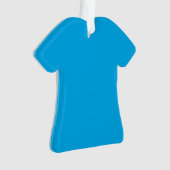 Solider Cyan-Blauer Hintergrund | Minimalistischer Ornament (Vorderseite)