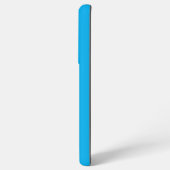 Solider Cyan-Blauer Hintergrund | Minimalistischer Samsung Galaxy Hülle (Rückseite (Horizontal))