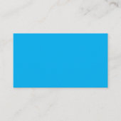 Solider Cyan-Blauer Hintergrund Visitenkarte (Vorderseite)