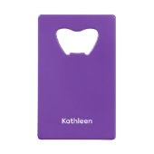 Solider Flaschenöffner mit violettem Hintergrund, (Vorderseite)