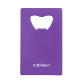 Solider Flaschenöffner mit violettem Hintergrund, (Rückseite)