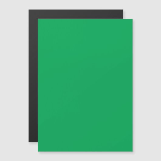 Solider grüner Hintergrund Magneteinladung (Vorne/Hinten)