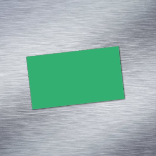 Solider grüner Hintergrund  Magnetische Visitenkarte (Beispiel)