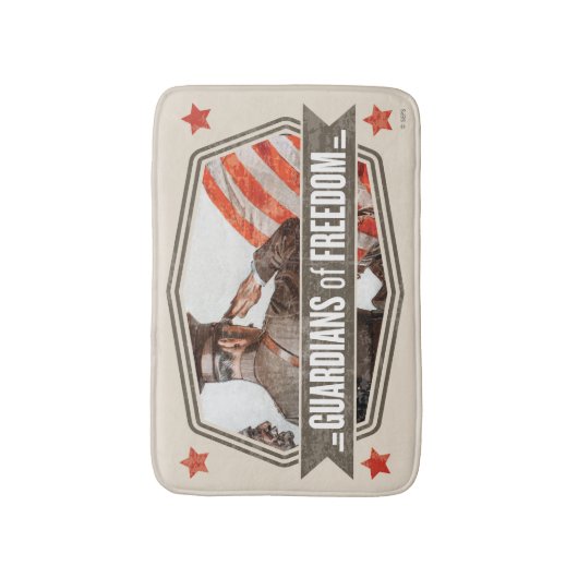 Solider Guardian of Freedom Badematte (Vorderseite Vertikal)