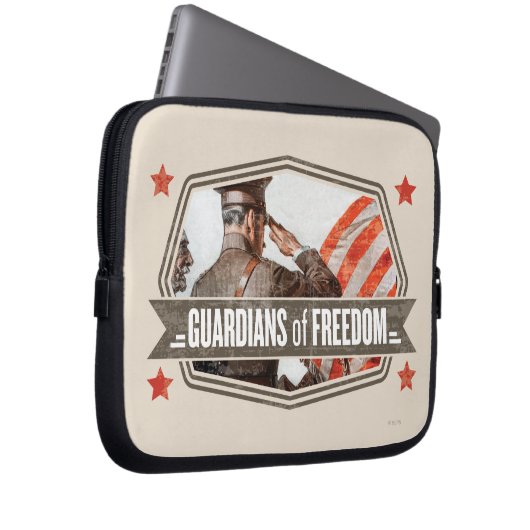 Solider Guardian of Freedom Laptopschutzhülle (Vorne Rechts)