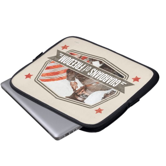 Solider Guardian of Freedom Laptopschutzhülle (Vorne Knopf)