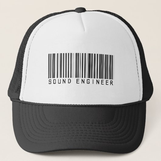 Solider Ingenieur-Bar-Code Truckerkappe (Vorderseite)