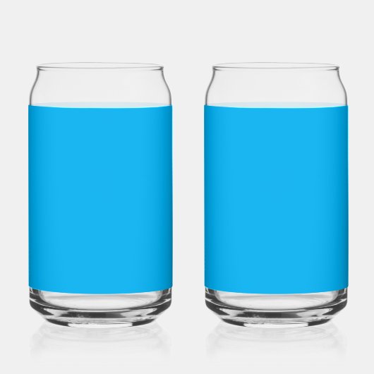 Solider leuchtend blauer Hintergrund Dosenglas (Vorderseite)