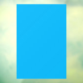 Solider leuchtend blauer Hintergrund Fensteraufkleber (Blatt 3)