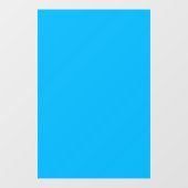 Solider leuchtend blauer Hintergrund Fensteraufkleber (Blatt)