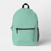 Solider mintgrüner Hintergrund Bedruckter Rucksack (Vorderseite)