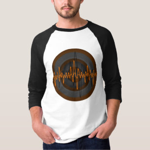 Solider orange dunkler runder Raglan Hülse des T - T-Shirt
