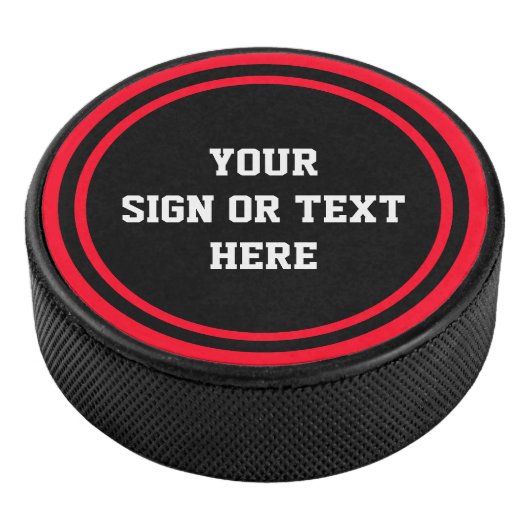 Solider Ring & Dot schwarz + Farbe, Zeichen oder T Eishockey Puck (3/4)