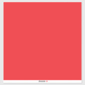 Solider roter Hintergrund Aufkleber (Blatt)