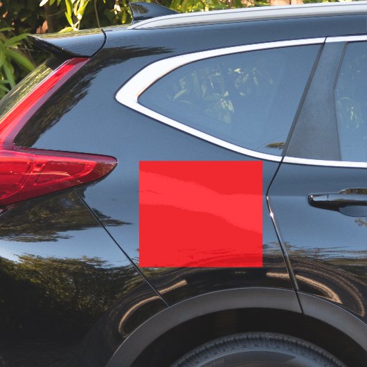 Solider roter Hintergrund Aufkleber (Auto Seite)