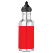 Solider roter Hintergrund Edelstahlflasche (Rechts)
