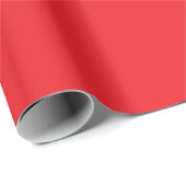 Solider roter Hintergrund  Geschenkpapier (Rolleneckpunkt)
