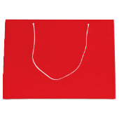 Solider roter Hintergrund Große Geschenktüte (Vorderseite)