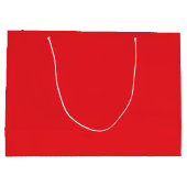 Solider roter Hintergrund Große Geschenktüte (Rückseite)