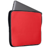 Solider roter Hintergrund  Laptopschutzhülle (Vorne Rechts)