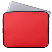 Solider roter Hintergrund  Laptopschutzhülle (Vorderseite)