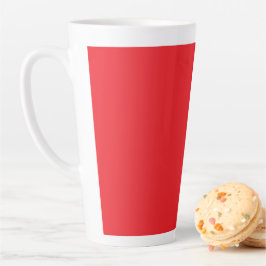 Solider roter Hintergrund Milchtasse