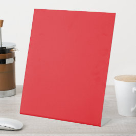 Solider roter Hintergrund Sockelschild