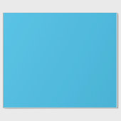 Solider, sanfter Himmel blau Geschenkpapier (Flach)