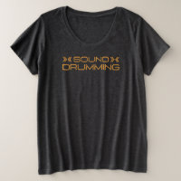 Solider trommelnder Frauen plus T - Shirt