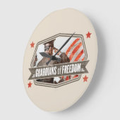 Solider Wächter der Freiheit Große Wanduhr (Winkel)