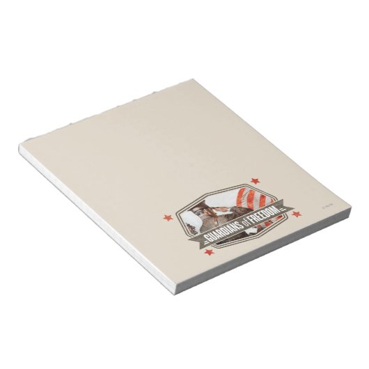 Solider Wächter der Freiheit Notizblock (angewinkelt)