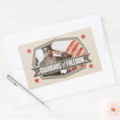 Solider Wächter der Freiheit Rechteckiger Aufkleber (Umschlag)