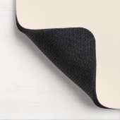 Solides antikes, weißes helles Beige Mousepad (Ecke)